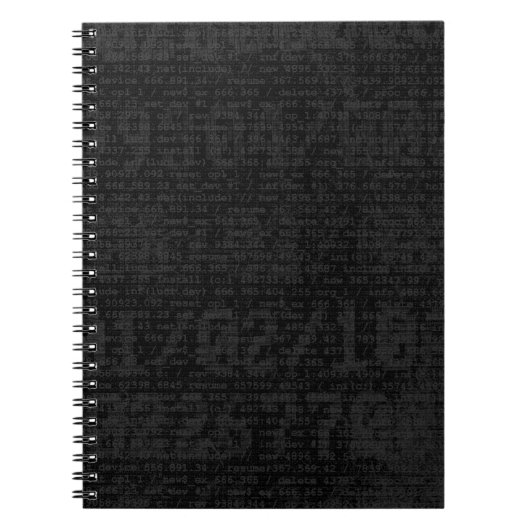 Digitaal zwart notitieboek (Voorkant)