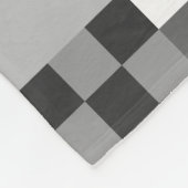 Digitaal zwart, pixelated Little Squares Fleece Deken (Hoek)