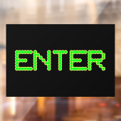 Digitaal zwart venster vastklampen voorste stick raamsticker (Vel 2)