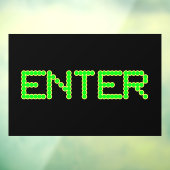 Digitaal zwart venster vastklampen voorste stick raamsticker (Vel 3)