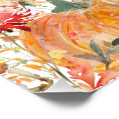 DIGITAL 60th Birthday Pumpkin Wildflower Welkom Perfect Poster (Hoek)