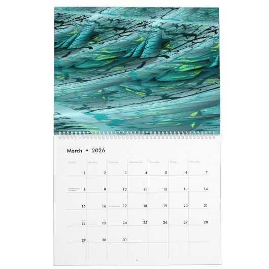 Digital Abstractions Wall Calendar Kalender (Mar 2026)