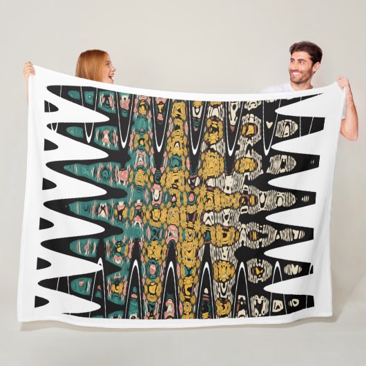 digital art birds fleece deken (In situ)