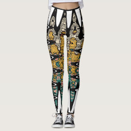 digital art birds leggings