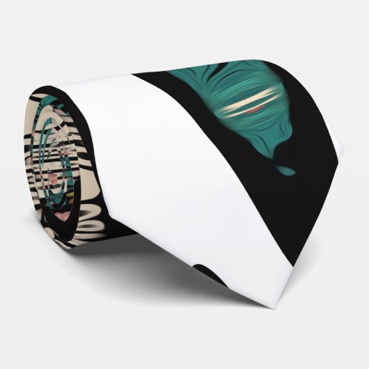 digital art birds stropdas (Opgerold)