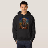 Digital ART - BULLDOG MONA LISA Hoodie (Voorkant volledig)