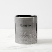 Digital Art Friesian Horse Tweekleurige Koffiemok (Center)