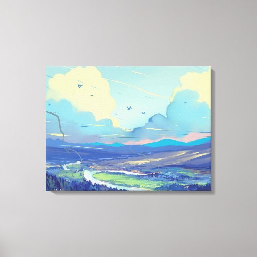 Digital Art Premium Wrapped Canvas (gloss) Afdruk (Voorkant)