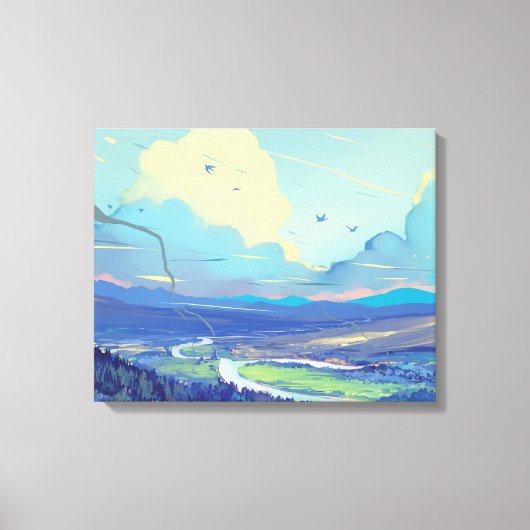 Digital Art Premium Wrapped Canvas (gloss) Afdruk (Voorkant)