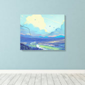 Digital Art Premium Wrapped Canvas (gloss) Afdruk (Insitu (Houten vloer))