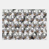 Digital Art Skull en Monarch Butterfly Inpakpapier Vel (Voorkant 3)