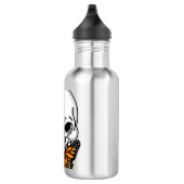 Digital Art Skull en Monarch Butterfly Waterfles (Rechts)