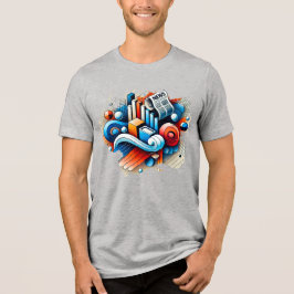 Digital Art T-shirt - Chromatische energie