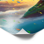 Digital Art Tree of Life Foto Afdruk (Hoek)