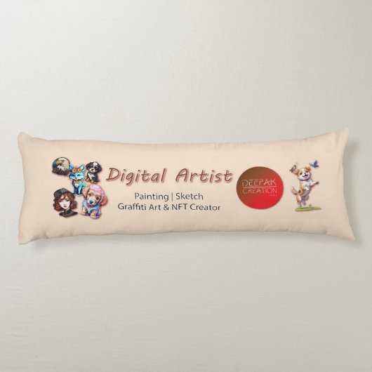 Digital Artist Bed & Body Kussens (Achterkant)