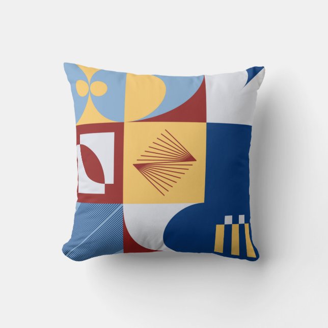Digital artwork graphic design of simple pattern m kussen (Voorkant)