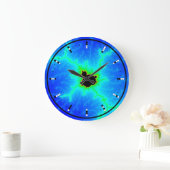 Digital (Binary) Analog Clock w Mandelbrot Fractal Grote Klok (Huis)
