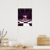 Digital Birth [synthwave aesthetics] Poster (Keuken)