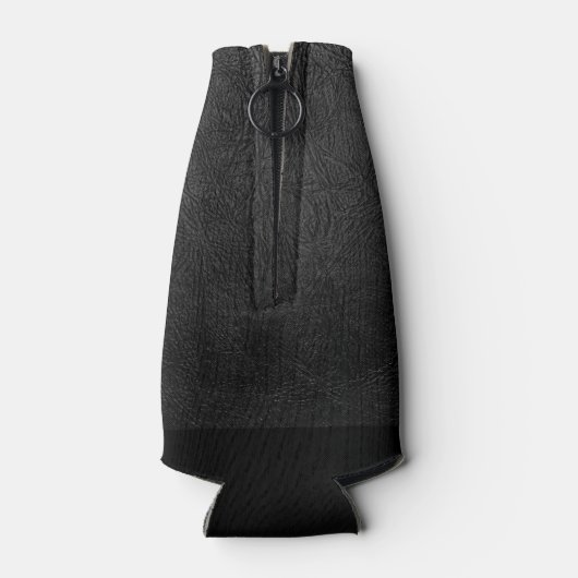 Digital Black Leather Flesjeskoeler (Achterkant)