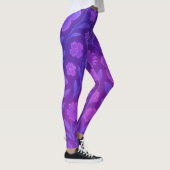 Digital Bloom Future Patroon | Futuristische Bloem Leggings (Rechts)