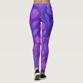 Digital Bloom Future Patroon | Futuristische Bloem Leggings (Achterkant)