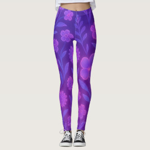 Digital Bloom Future Patroon Futuristische Bloem Leggings