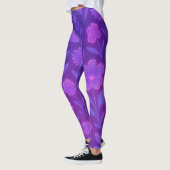 Digital Bloom Future Patroon | Futuristische Bloem Leggings (Links)