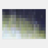 Digital Blue-Green Chic Hues Design Inpakpapier Vel (Voorkant)