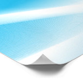 DIGITAL BLUE SKY WHITE CLOUDS SWIRLS RANDOM POSTER (Hoek)