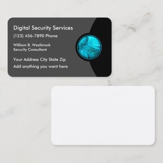 Digital Business Security Services Visitekaartje (Voorkant / Achterkant)