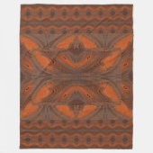 Digital Butterfly Gold Fleece Deken (Voorkant)