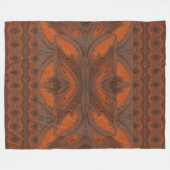 Digital Butterfly Gold Fleece Deken (Voorkant (Horizontaal))