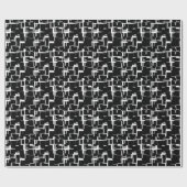Digital Camo Black White Grey Gray Pattern Cadeaupapier (Vlak)