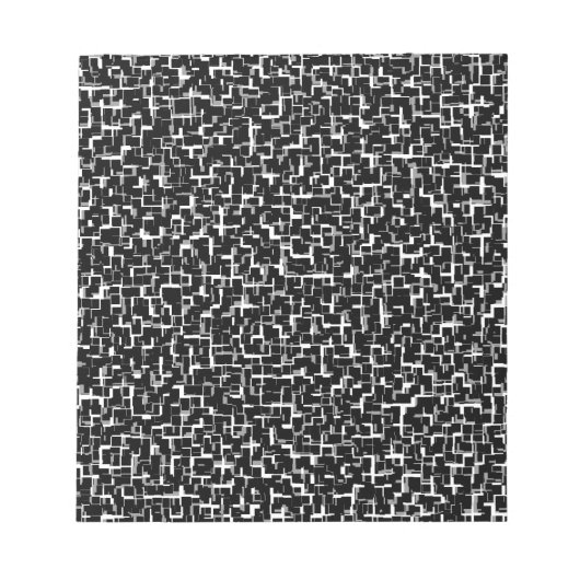 Digital Camo Black White Grey Gray Pattern Notitieblok (Voorkant)