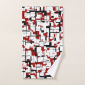 Digital Camo Black White Pattern Bad Handdoek (Handdoek)