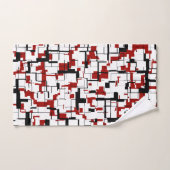 Digital Camo Black White Pattern Bad Handdoek (Handdoek)