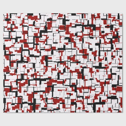 Digital Camo Black White Pattern Cadeaupapier (Vlak)