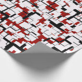 Digital Camo Black White Pattern Cadeaupapier (Hoek)