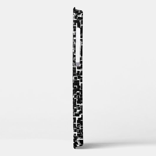Digital Camo Black White Pattern Case-Mate iPhone Case (Achterkant / Links)