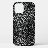 Digital Camo Black White Pattern Case-Mate iPhone Case (Achterkant)