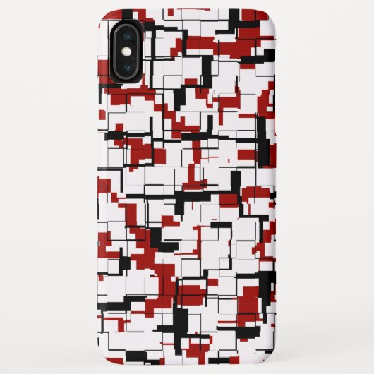 Digital Camo Black White Pattern Case-Mate iPhone Case (Achterkant)