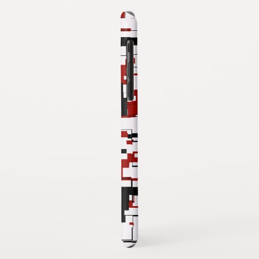 Digital Camo Black White Pattern Case-Mate iPhone Case (Achterkant/links)