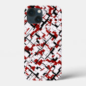 Digital Camo Black White Pattern Case-Mate iPhone Case (Achterkant)