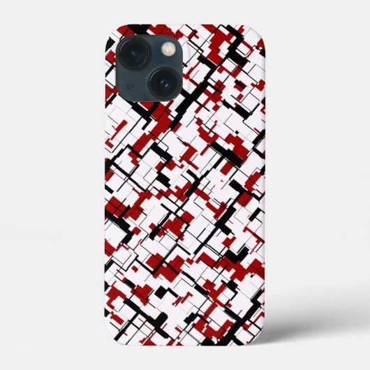 Digital Camo Black White Pattern Case-Mate iPhone Case (Achterkant)