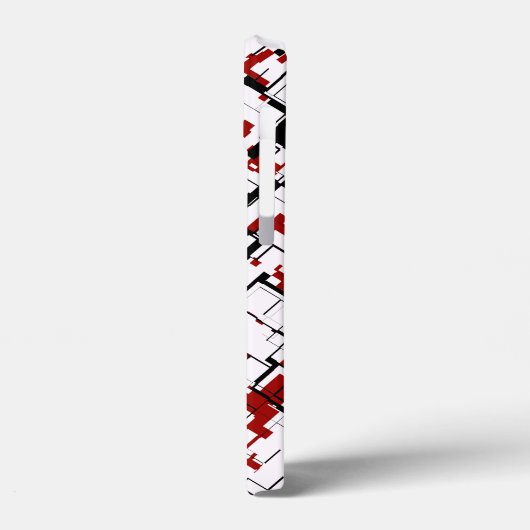 Digital Camo Black White Pattern Case-Mate iPhone Case (Achterkant / Links)