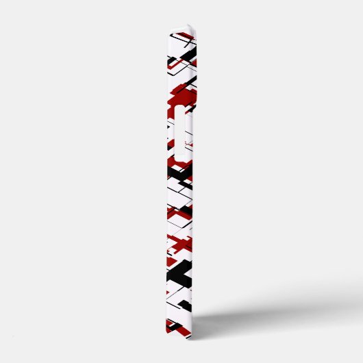 Digital Camo Black White Pattern Case-Mate iPhone Case (Achterkant / Rechts)