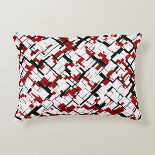 Digital Camo Black White Pattern Decoratief Kussen