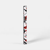 Digital Camo Black White Pattern iPhone Hoesje (Rechterkant)