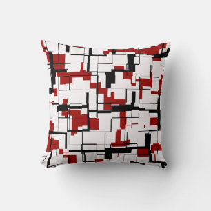 Digital Camo Black White Pattern Kussen