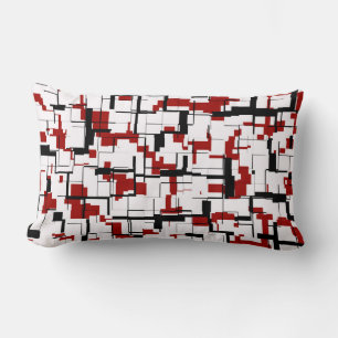 Digital Camo Black White Pattern Kussen